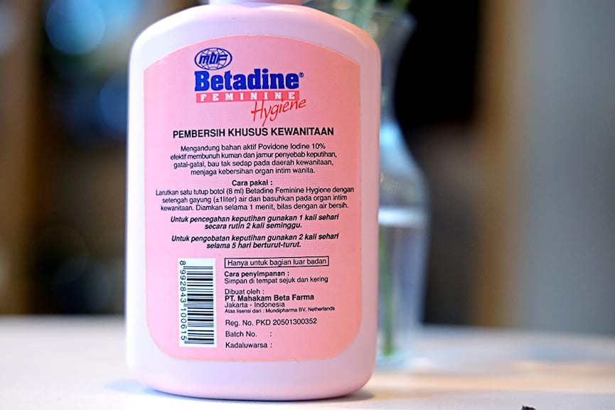 betadine feminine care back