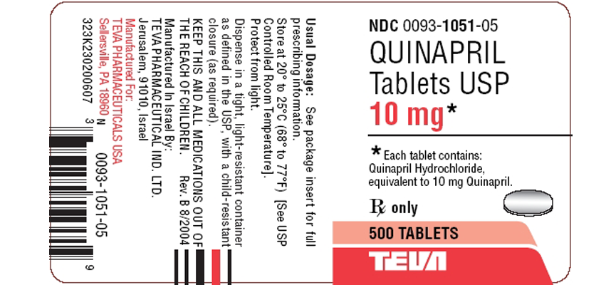 Obat Quinapril: Dosis, Indikasi & Efek Samping
