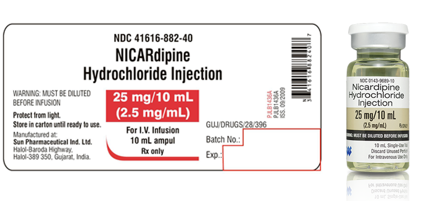 Nicardipine – Interaksi Obat, Penyimpanan, dan Sediaan Intravena