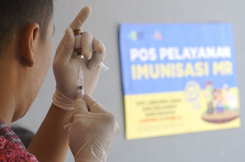 Vaksinasi Campak Rubella di Aceh Baru 7 Persen