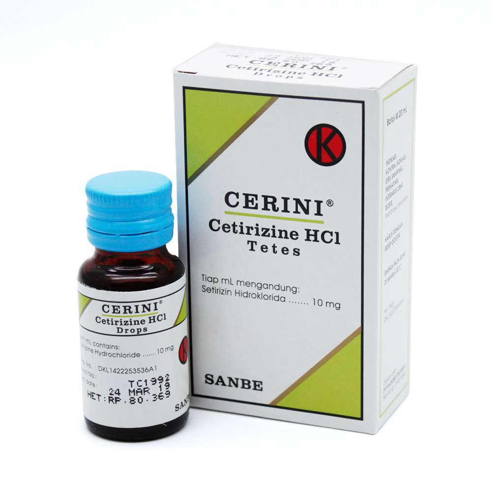 Hydrochloride cetirizine obat cerini Cetirizine Novell