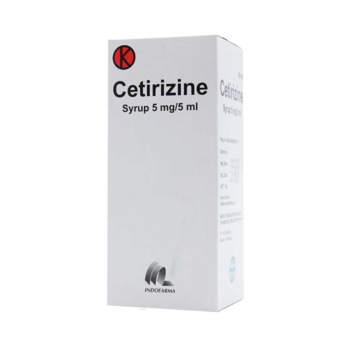 Cetirizine Sirup 5mg/5ml IF
