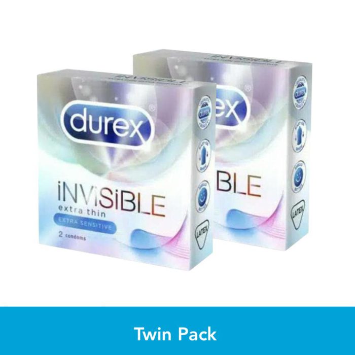 Twin Pack Durex Invisible 2'S