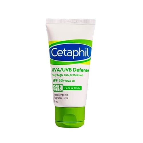Cetaphil UVA/UVB Defense SPF 50+ Daily Facial Moisturiser Tube 50 Ml