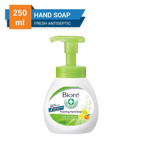 Biore Hand Soap Fresh Antiseptic Bottle 250 Ml