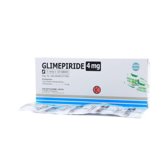 Glimepiride 4mg Tab Hexp